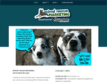 Tablet Screenshot of animalrescuemarketing.com